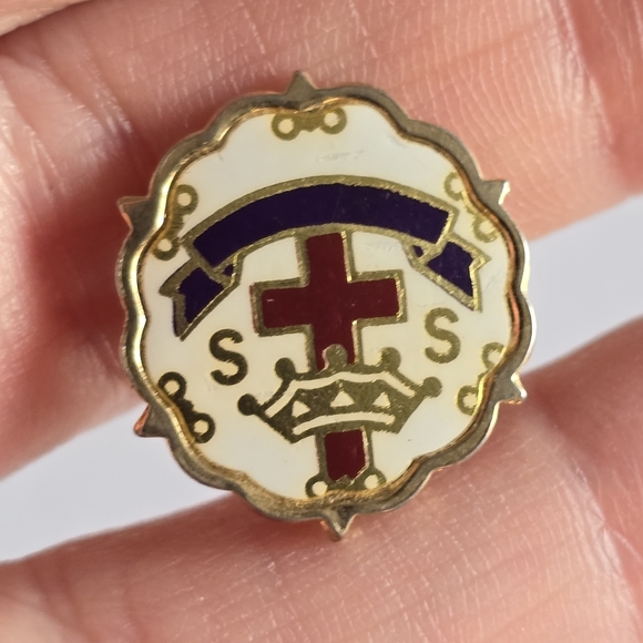 Vintage Sunday School lapel pin brooch religious SS Little system - Picture 3 of 5
